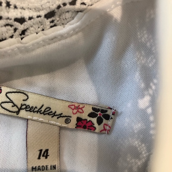 Speechless Women's Size 14 Top White Tunic Blouse Sleeveless NWOT - Picture 14 of 16